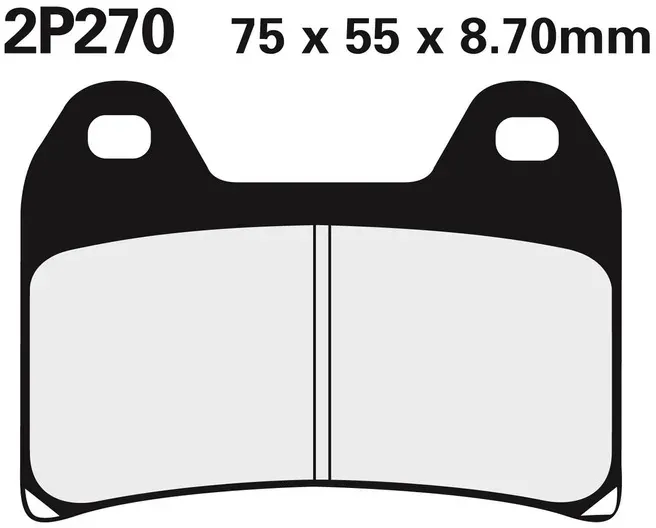 NISSIN Straßenbremsbeläge / Off-Road Sintermetall - 2P-270ST