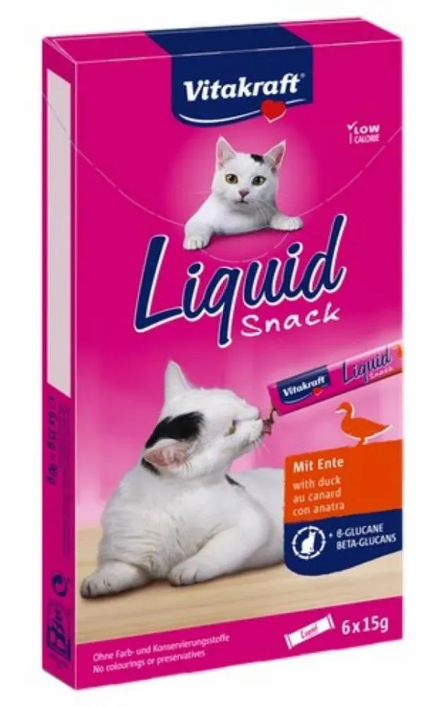 Vitakraft Cat Liquid-Snack mit Ente 6x15g (Rabatt für Stammkunden 3%)