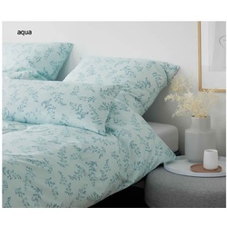 Elegante Bettwäsche Maddie - 155x220 cm + 40x80 cm	aqua