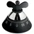Alessi A09 B Küchentimer 10,5 cm schwarz