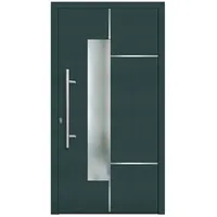 KNOCK Flügelüberdeckende Kunstoff-Haustür »Terra«, moosgrün - gruen