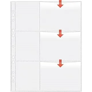 Veloflex - Fotohüllen DIN A4 für 9 x 13 cm quer, 5 Stück