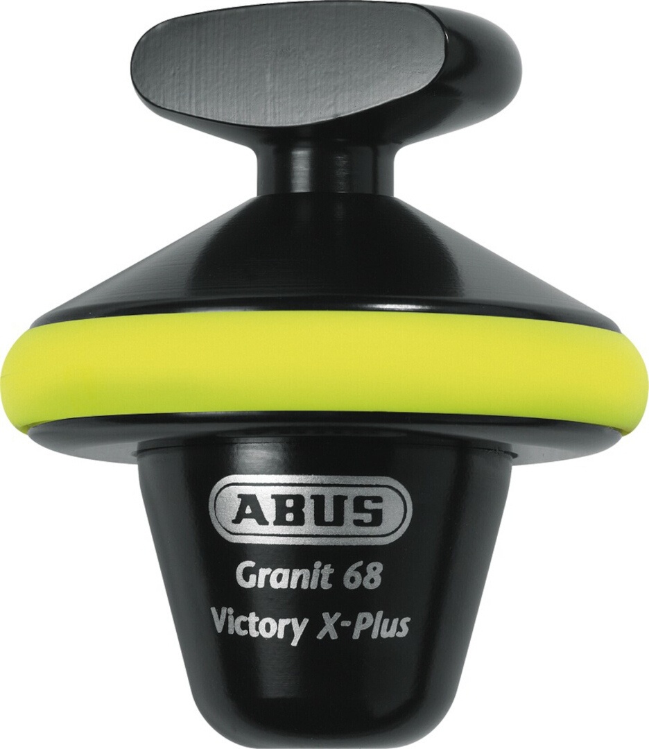 ABUS Granit Victory XPLus 68 Half-Round-Lock Remschijfslot, zwart-geel, Eén maat Voorman