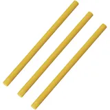 EXPLORER Poolnudel Schwimmnudel 160x7 cm aus PU-Schaum – Pool-Noodle Schwimm-Noodle – zum Schwimmen Planschen (3 Stück, Gelb)