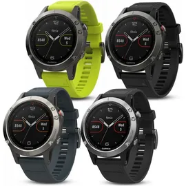 Garmin fenix 5 grau mit schwarzem Armband