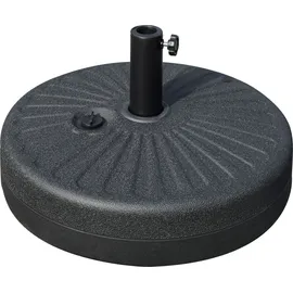 Outsunny Schirmständer 22 kg Kunststoff Schwarz