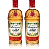 Tanqueray Flor de Sevilla |Destillierter Gin |mit Orangengeschmack | aromatisiert | 5-fach destilliert auf englischem Boden | 41.3% vol |700ml Einzelflasche | (Packung mit 2)