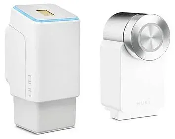 ekey uno Bluetooth Fingerscanner mit Nuki Smart Lock 4.0 Pro (Variante (Gewünschte Farbkombination): ekey uno Fingerprint Schwarz inkl. Nuki Smart Lock 4.0 Pro Schwarz)