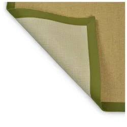 Karat Sisal-Teppich Amazonas   Natur   Bordüre: Taupe / Pistazie
