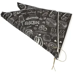 PAPSTAR 1000 Spitztüten, Pergament-Ersatz 27 cm x 19 cm x 19 cm "Fastfood" Füllinhalt 125 g, fettdicht