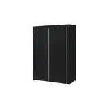 Songmics Stoffschrank 140 x 174 x 43 cm Schwarz