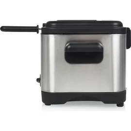 setpoint Mini Öl Fritteuse Single Fett Friteuse Schnitzel frittieren 1,5L mit Salzstreuer