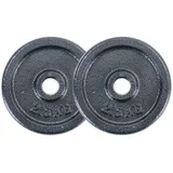 RAMROXX Hantelscheibe 5 kg Set 2x2,5 kg Gusseisen Hantel Gewicht versiegelt 30mm, 5,00 kg, Material: Gusseisen