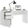 Dmora Schreibtisch Lagoni, Mehrzweckschreibtisch für Büro oder Schlafzimmer, linearer Arbeitstisch mit 2 Schubladen und 1 Tür, 139 x 60 x 75 cm, Weiß