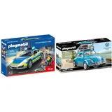 PLAYMOBIL City Action 70067 Porsche 911 Carrera 4S Polizei, ab 4 Jahren & 70177 Volkswagen Käfer, ab 5 Jahren
