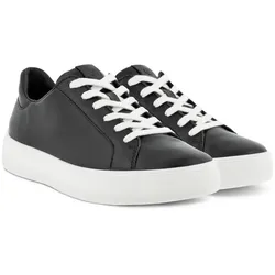 ECCO Sneaker Street Tray (Premium-Leder, atmungsaktiv) schwarz Damen