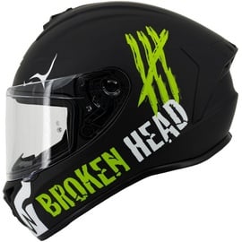 Broken Head Integralhelm Adrenalin Therapy 4X Schwarz-Weiß Matt