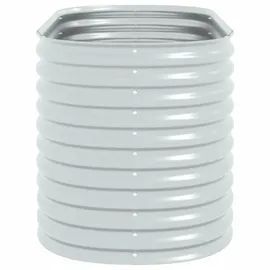 vidaXL Garten-Hochbeet verzinkter Stahl 160 x 80 x 81 cm Silber