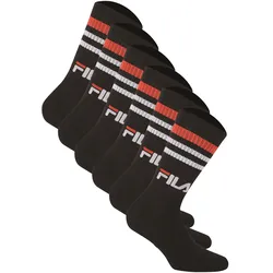 Kurzsocken FILA "Socken 6er Pack", Herren, Gr. 43-46, schwarz, Obermaterial: 80% Baumwolle CO. 18% Polyester PES. 2% Elasthan EL., Socken