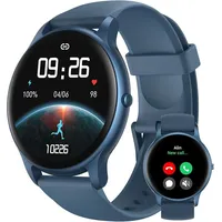 Parsonver SPROD1 Smartwatch Damen Herren, 1,32" HD Display, Bluetooth Anrufe, 100+ Sportmodi, Herzfrequenz & Schlafmonitor, IP68 Wasserdicht, Fitnessu - Blau