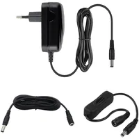MyVolts 12V EU-Netzteil kompatibel mit Intenso Memory Center 3TB USB 3.0 External Hard Drive - mit Verlängerungskabel und Inline-Schalter