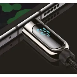 Fontastic Datenkabel Kuva USBC mit Digitalanzeige 1,20 m schwarz