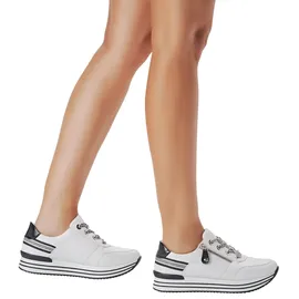 remonte D1312 Damen Low-Top Sneaker Weiß Weite
