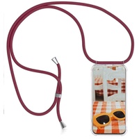 Handykette kompatibel mit OnePlus Nord N10 5G Hülle Silikon - Handy Hülle mit Kordel zum Umhängen - Smartphone Necklace Hülle Transparent Silikon Handyhülle Case mit Kette zum umhängen