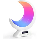 EXTSUD Lichtwecker, Wecker mit Licht, 19 Lichtmodi, Touch-Steuerung mit dimmbaren Funkt