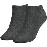 Tommy Hilfiger Damen Sneaker Socken, Vorteilspack - TH, Baumwolle, Uni, 35-42 Grau 35-38