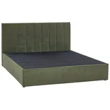 Atlantic Home Collection Boxbett Alva (4-5 (gut-sehr gut), wahlweise mit Matratze und Topper grün 160 cm x 211 cm