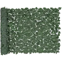 Vevor Sichtschutzzaun Efeu, 99x249cm, künstlicher grüner Wandschirm, grüner Efeuzaun mit verstärkter Verbindung, künstliche Hecken mit Weinblättern, Dekoration für Garten, Hof, Balkon, Terrassendeko