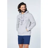 Chiemsee Hoodie mit Jumper-Motiv grau M