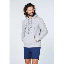 Chiemsee Hoodie mit Jumper-Motiv grau M