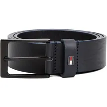 Tommy Hilfiger Herrengürtel Leder 3,5 cm Blau 115