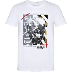 T-Shirt mit Totenkopf-Print M