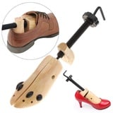 Ruiqas 1 stück nisex frauen männer holz schuhspanner 2-wege einstellbar schuhformer expander (Size : M) - M