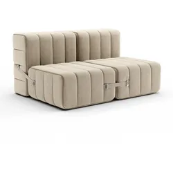 Ambivalenz - Curt Sofa Set 4, grau / beige (Jet - 9110)