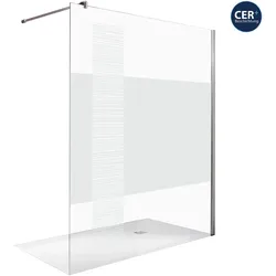 Breuer®-Dusche »Entra« – Duschwand - Gr. 1,40 - silber