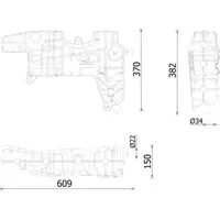 Mahle Ausgleichsbehälter, Kühlmittel CRT 250 000S