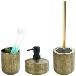 WENKO Bad-Accessoire Set Mod. Rivara, 3-teilig