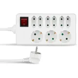 REV Ritter Steckdosenleiste 1,4 m Weiß 9 St.