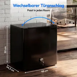 Medion Mini-Kühlschrank 42 l 850 mm hoch Schwarz