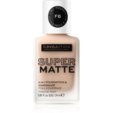 Revolution Relove Super Matte 2 in 1 Foundation & Concealer Flüssiges und mattierendes Make-up und Concealer 2in1 24 ml