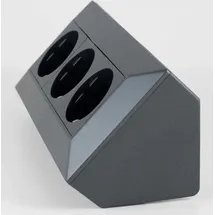 ChiliTec Mehrfachsteckdose 3-Fach Anthrazit