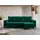 MKS Eckcouch Velvet 2-Sitzer Schwarz
