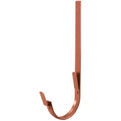Universal Rinnenhalter | Feder / Feder | Stahl | Ø 190 mm | 8004 - Kupferbraun | Länge = 320 mm