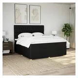 vidaXL Boxspringbett 180 x 200 cm Schwarz