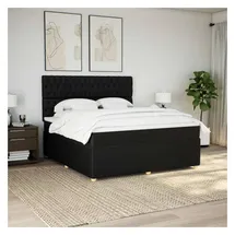 vidaXL Boxspringbett 180 x 200 cm Schwarz
