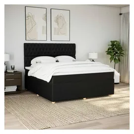 vidaXL Boxspringbett 180 x 200 cm Schwarz